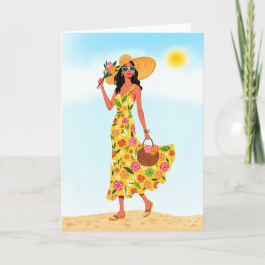 Sun Water Color Stationeryの日 カード (正面)