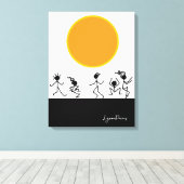 Sun Worshipers Streted Canvas Print キャンバスプリント (インサイチュ (ウッドフロア))