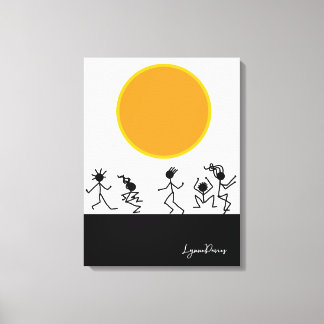 Sun Worshipers Streted Canvas Print キャンバスプリント