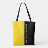 SUN YELLOWとテキストを単純に色付けする トートバッグ (裏面)