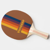 Sunbaked Clay Pin Striped with Name 卓球ラケット (横)