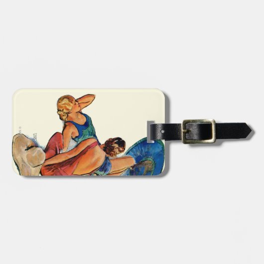 Sunbathers ラゲッジタグ (正面横)