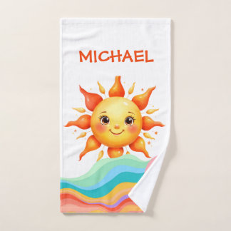 Sunbeam Rainbow Waves Baby ハンドタオル