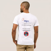 Sunbedbanのメラノーマの患者のオーストラリアサポートT Tシャツ (裏面フル)