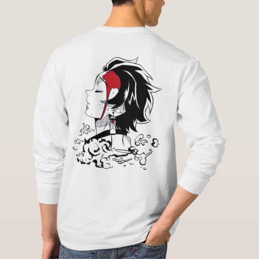 Sun🔥Blade Swordsman Tee – Determined Demon Hunter Tシャツ (裏面)