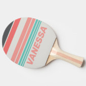 Sunbleached Coral Horizon Striping with Name 卓球ラケット (横)
