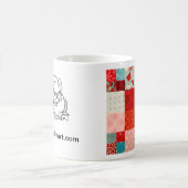 SunbonnetSmart著"永久に"タイルを張られて コーヒーマグカップ (中央)