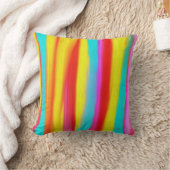 Sunbrellaのカスタネットのビーチのストライプな絵画 クッション (ブランケット)