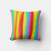 Sunbrellaのカスタネットのビーチのストライプな絵画 クッション (正面)