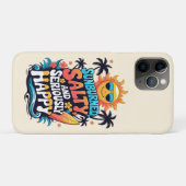 Sunburned Salty and Happy – Retro Beach Vibes Case-Mate iPhoneケース (裏面(横))