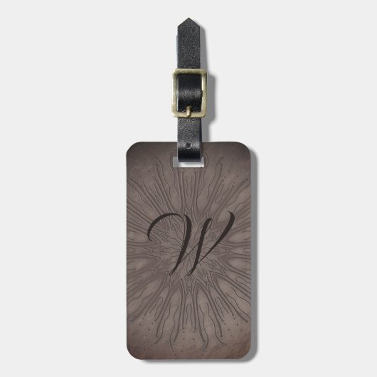 Sunburst boho mandala ラゲッジタグ (正面縦)