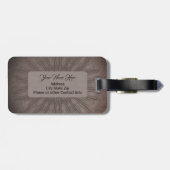 Sunburst boho mandala ラゲッジタグ (裏面横)