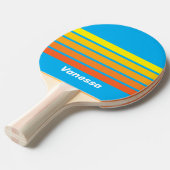 Sunburst Sea Across Striping with Name 卓球ラケット (正面アングル)