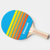 Sunburst Sea Across Striping with Name 卓球ラケット (横)
