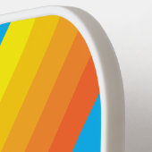 Sunburst Sea Stripes with Name ピックルボールラケット (左詳細)