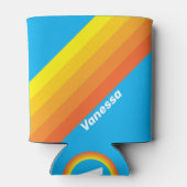 Sunburst Sea Stripes with Name 缶クーラー (裏面)