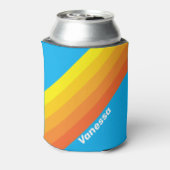 Sunburst Sea Stripes with Name 缶クーラー (缶裏面)