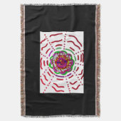 SunClock Flower Baby Blanket スローブランケット (正面縦)