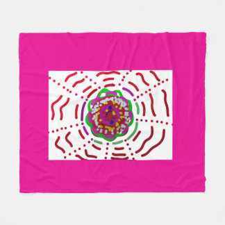 SunClock Flower Baby Blanket フリースブランケット