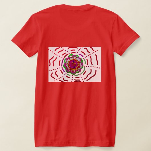 SunClock Flower Tシャツ (レイダウン裏面)