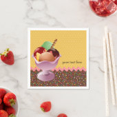 Sundae *背景色を選択 スタンダードカクテルナプキン (インサイチュ)