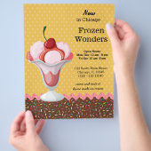 Sundae *背景色を選択 チラシ (手)