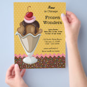 Sundae *背景色を選択 チラシ (手)