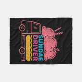 Sundae Driver Weed Strain フリースブランケット (正面(横))