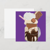 Sundae Ice Creams Fun Desserts 招待状 (正面/裏面)