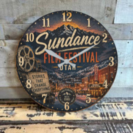 Sundance Film Festival Utah ラージ壁時計