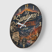 Sundance Film Festival Utah ラージ壁時計 (傾斜)