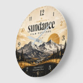 Sundance Film Festival Utah Cinema ラージ壁時計 (傾斜)