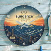 Sundance Film Festival Utah Mountain Cinema ラージ壁時計