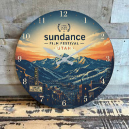 Sundance Film Festival Utah Mountain Cinema ラージ壁時計