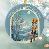 Sundance Mountain Utah ski souvenir セラミックオーナメント