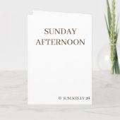 Sunday Afternoon - Easter Card カード (裏面)