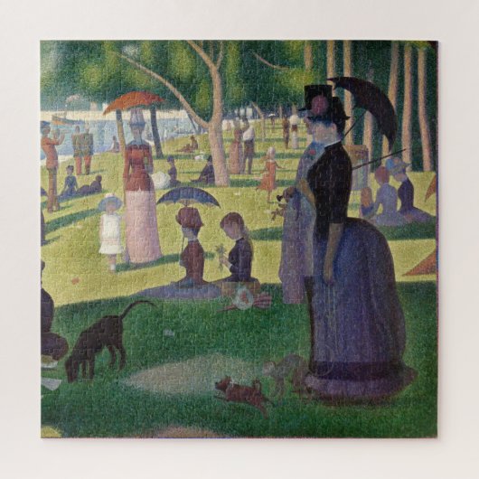 Sunday Afternoon Seurat Neo Impressionist Painting ジグソーパズル (縦)