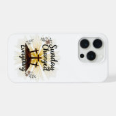 Sunday change Everything Christian Phone Case iPhoneケース (裏面横)