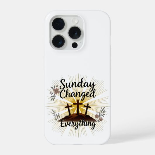Sunday change Everything Christian Phone Case iPhoneケース (裏面)