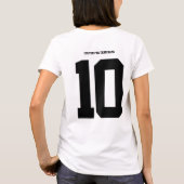 Sunday Football Jersey Tee - Custom Name & Number Tシャツ (裏面)