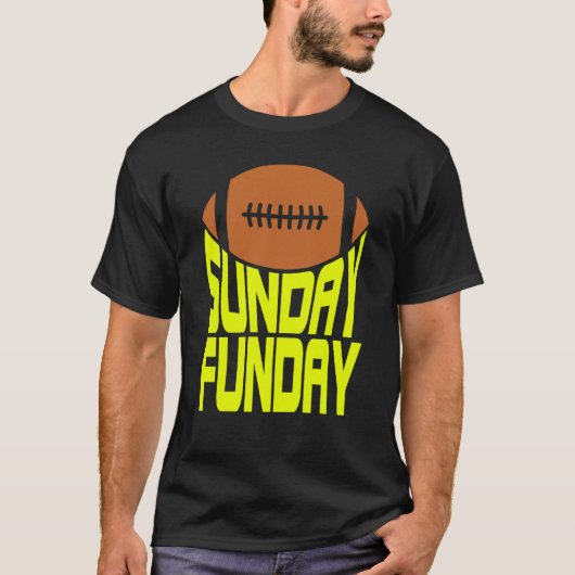 Sunday Funday Football Quote for Sport 1 Tシャツ (正面)