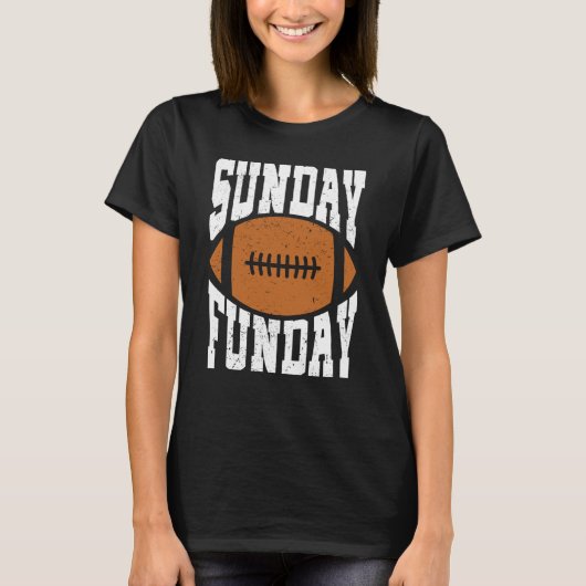 Sunday Funday Football Quote for Sport  8 Tシャツ (正面)