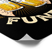 Sunday Funday Funny Football Gift Sport Lovers Foo ポスター (角)