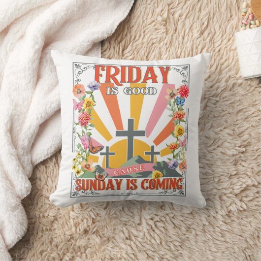 Sunday Is Coming Pillow クッション (ブランケット)