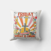 Sunday Is Coming Pillow クッション (裏面)