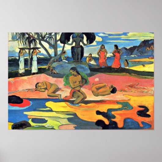 Sunday (Mahana Atua) By Gauguin Paul ポスター (正面)