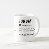SUNDAY Mug – 週末おもしろい終了Mug コーヒーマグカップ (正面右)