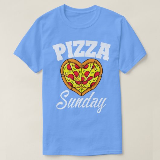 Sunday Pizza Night Funny Pizza Lover Fast Food1055 Tシャツ (デザイン正面)
