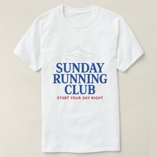 Sunday Running Club Motivational Run Club Tシャツ (デザイン正面)