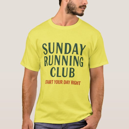 Sunday Running Club Motivational Run Club Tシャツ (正面)